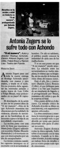 Antonia Zegers se los sufre todo con Achondo Antonia Zegers se los sufre todo con Achondo