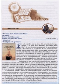 A lo largo de la historia y a lo ancho de la mar" A lo largo de la historia y a lo ancho de la mar"
