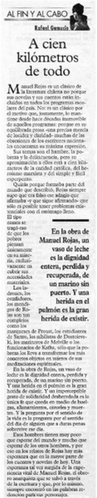 A cien kilómetros de todo A cien kilómetros de todo
