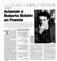 Aclaman a Roberto Bolaño en Francia Aclaman a Roberto Bolaño en Francia
