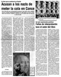 Acusan a los nazis de meter la cola en Conce Acusan a los nazis de meter la cola en Conce