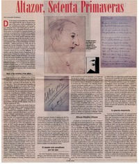 Altazor, setenta primaveras Altazor, setenta primaveras