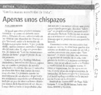 Apenas unos chispazos Apenas unos chispazos