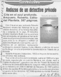 Andazas de un detective privado Andazas de un detective privado