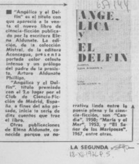 Angélica y el delfín. Angélica y el delfín.