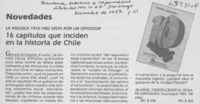 16 capítulos que inciden en la historia de Chile 16 capítulos que inciden en la historia de Chile
