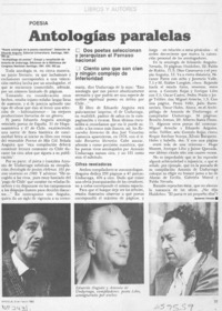Antologías paralelas Antologías paralelas
