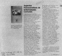 Aspectos psicosomáticos de enfermedades comunes Aspectos psicosomáticos de enfermedades comunes