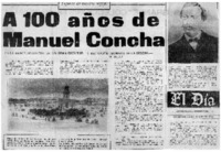 A 100 años de Manuel Concha A 100 años de Manuel Concha