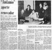 Andamio" aporte renovador. Andamio" aporte renovador.