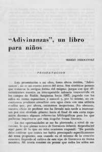 Adivinanzas", un libro para niños Adivinanzas", un libro para niños