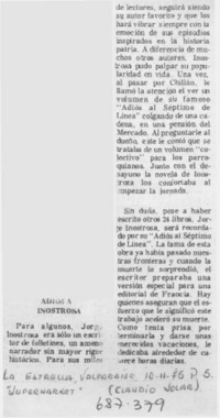 Adiós a Inostrosa Adiós a Inostrosa
