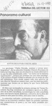Antología para escolares. Antología para escolares.