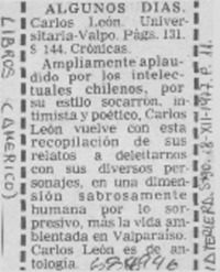 Algunos días. Algunos días.