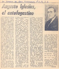 Augusto Iglesias, el antofagastino Augusto Iglesias, el antofagastino