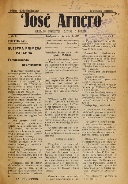 José Arnero (Antofagasta, Chile : 1932)