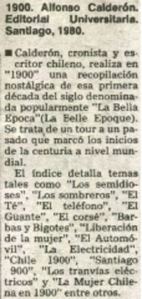 1900. Alfonso Calderón.