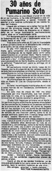 30 años de Pumarino Soto.