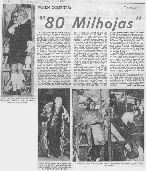 80 milhojas.