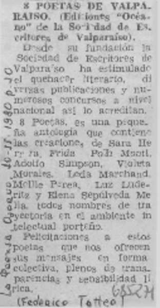 8 poetas de Valparaíso