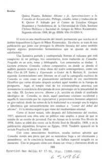 Abismo y fe  [artículo] M. Mercedes López Delgado <y> Roberto Quiroz Pizarro