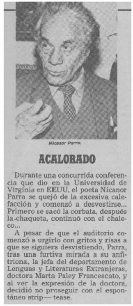 Acalorado.