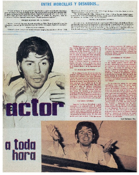 Actor a toda hora