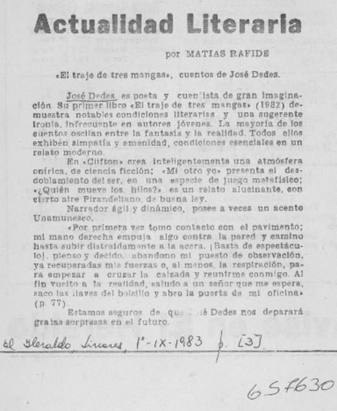 Actualidad literaria