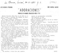Adoraciones