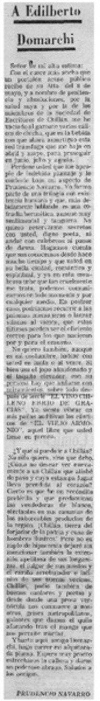 A Edilberto Domarchi