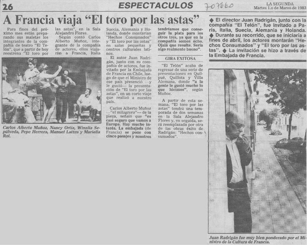 A Francia viaja "El toro por las astas".
