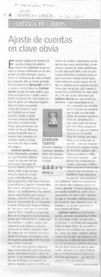 Ajuste de cuentas en clave obvia