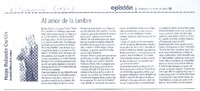 Al amor de la lumbre  [artículo] Hugo Rolando Cortés.