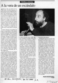 A la vera de un escándalo  [artículo] Rodolfo Garcés Guzmán
