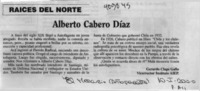Alberto Cabero Díaz  [artículo] Gerardo Claps Gallo