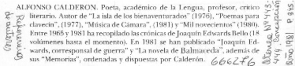 Alfonso Calderón.