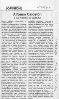 Alfonso Calderón y sus registros de cada día  [artículo]