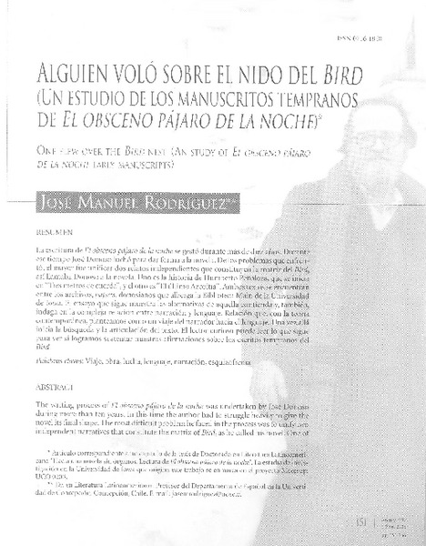 Alguien voló sobre el nido del bird