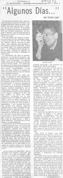 Algunos días --"