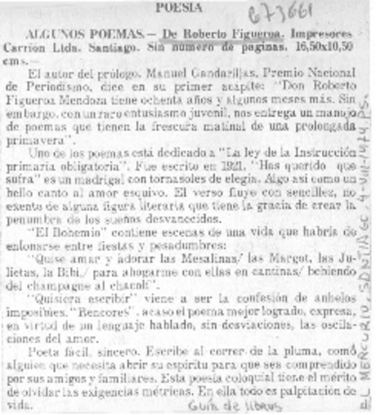 Algunos poemas.