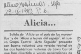 Alicia --