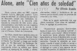 Alone, ante "Cien años de soledad"