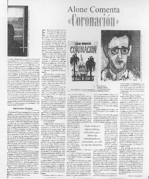Alone comenta "Coronación"