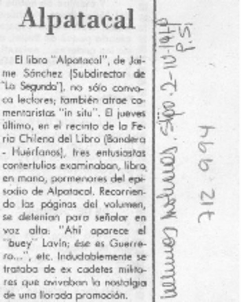 Alpatacal.