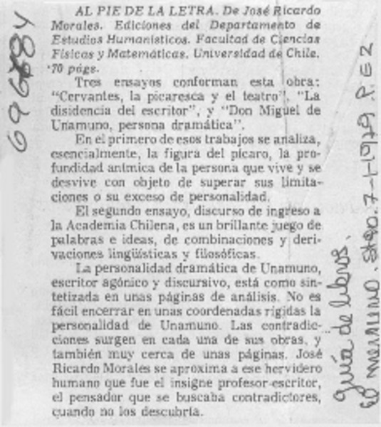 Al pie de la letra.