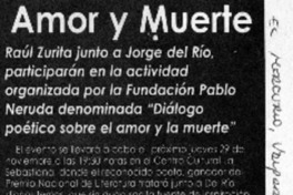 Amor y muerte  [artículo]