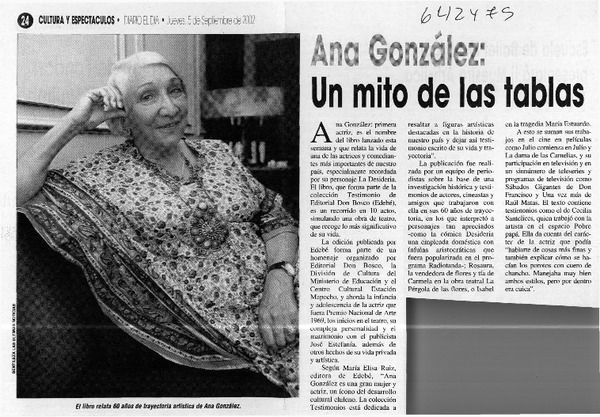 Ana González, un mito de las tablas  [artículo]