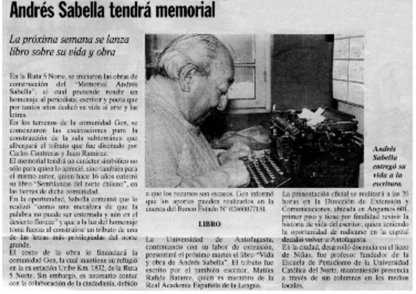 Andrés Sabella tendrá memorial