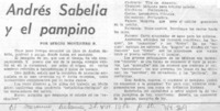 Andrés Sabella y el pampino