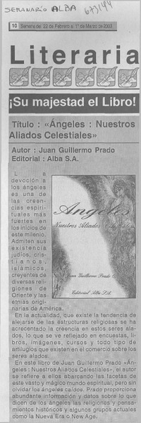 Angeles, nuestros aliados celestiales".